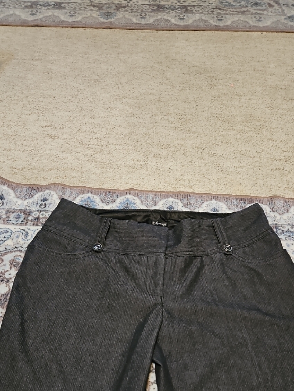 Maurices Charcoal Boot Cut Dress Pants - Picture 2 of 5